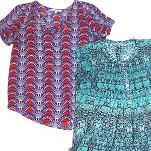 2 Daniel Rainn Lightweight Blouses, size M
